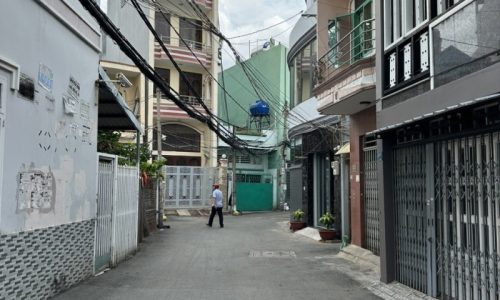 BÁN NHÀ BÌNH THẠNH HẺM XE TẢI THÔNG 75M2 NGANG GẦN 6M 2 TẦNG SỔ VUÔNG BÙI ĐÌNH TUÝ 7.5 TỶ